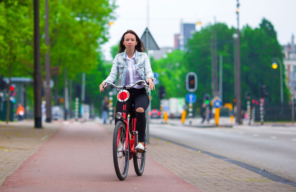 cyclist in Holland