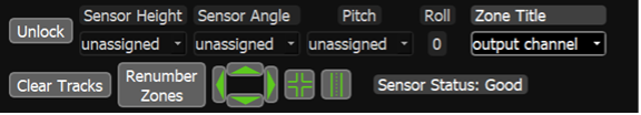 Auto radar zone sizing